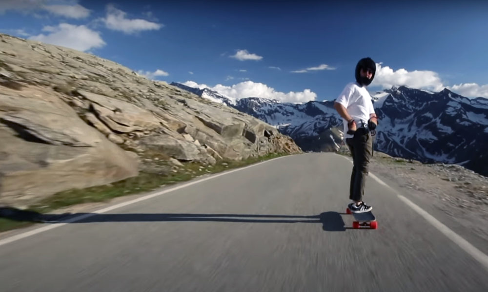 downhill skating in Italy